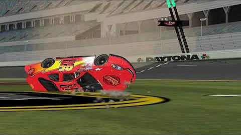 Lightning McQueen " Cars 3" Los Angeles crash - NR2003 Reenactment