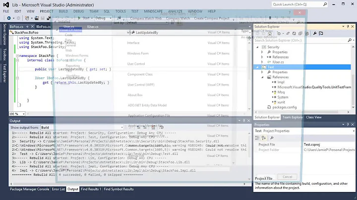 ILMerge with Visual Studio and .NET 4.5