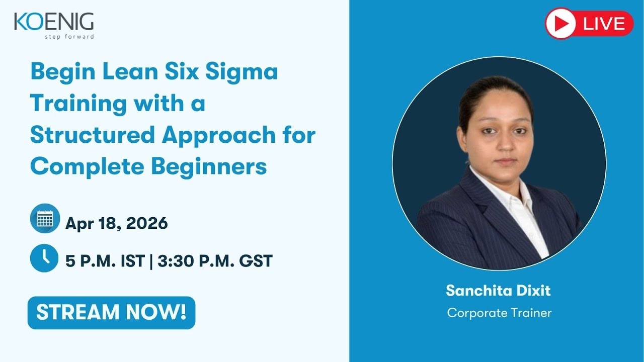 Begin Lean Six Sigma Training with a Structured Approach for Complete ...