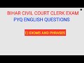 BIHAR CIVIL COURT CLERK PYQ QUESTIONS #BIHAR_CIVIL_COURT_CLERK #BIHARCIVILCOURT #NKNSTUDY
