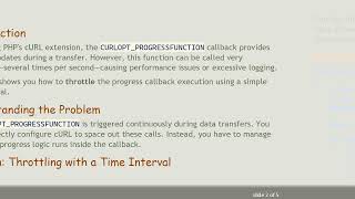 How to Set an Interval for CURLOPT_PROGRESSFUNCTION in PHP cURL