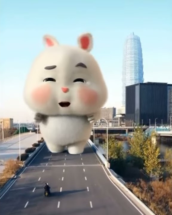 Animasi kelinci lucu viral
