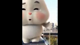 Animasi kelinci lucu viral