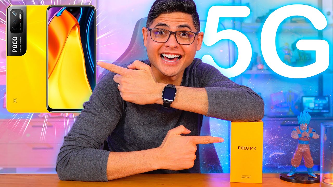 XIAOMI POCO M3 PRO 5G! Chegou MUITO MAIS BONITO e com NOVIDADES LEGAIS!