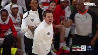 😳 TECHNICAL On Coach After Atkins BLATANTLY Grabbed, No Call! | Seattle Storm vs Washington Mystics