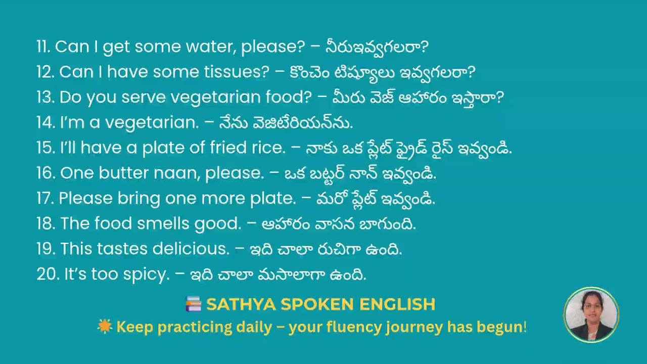 Sathya Spoken English Live Stream