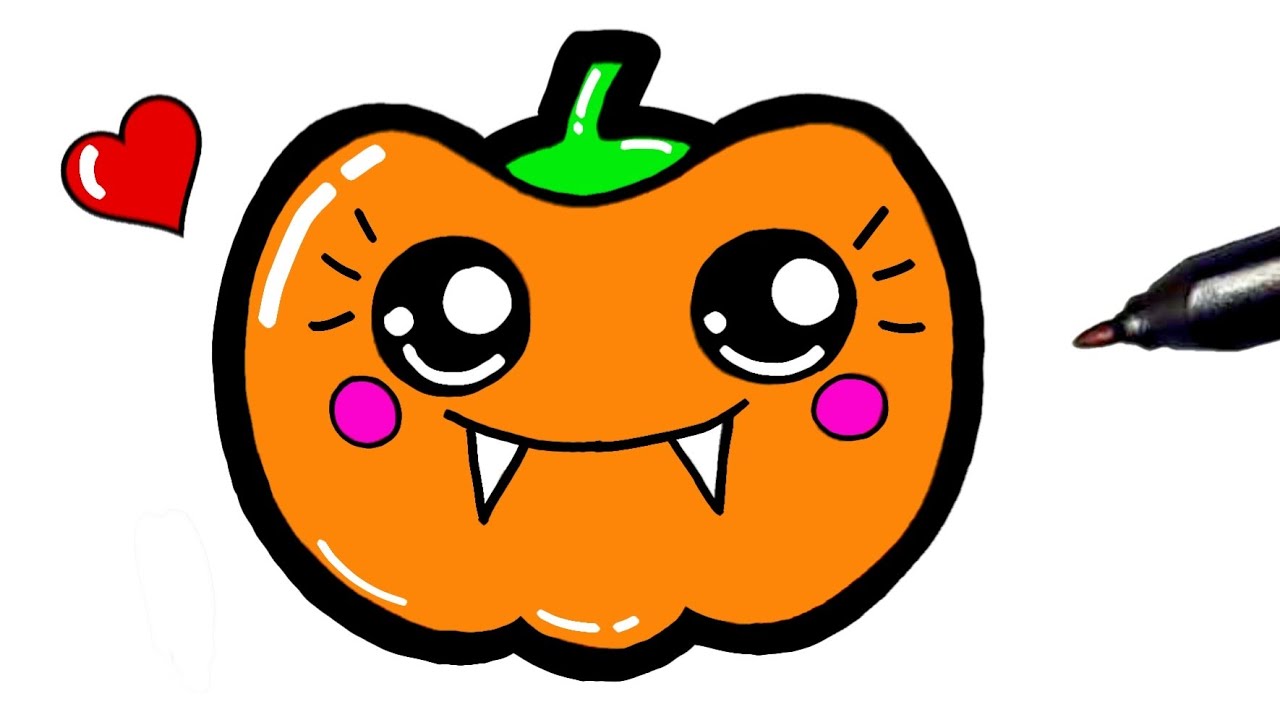 HALLOWEEN como desenhar VAMPIRO fofo kawaii Desenhos para