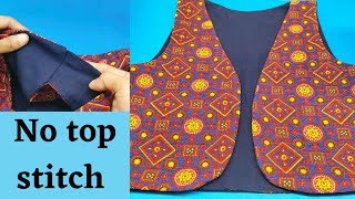 I want to learn you how to sew a reversible vest easily like this/ sewing and cutting tutorial