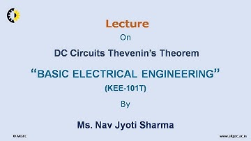 BASIC ELECTRICAL ENGINEERING LECTURE 07 