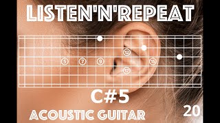 LISTEN'N'REPEAT Acoustic Guitar: single note 34 C#5 Rep 4