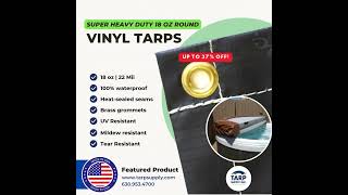 Super Heavy Duty 18 Oz Vinyl Round Tarps