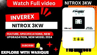 Inverex Nitrox 3KW 2024 model review | Best IP65 Solar inverter in Pakistan | Unboxing and price