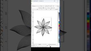 Flower Shape Design 🌹 | CorelDRAW Blind Tool Tutorial 🔥 #shorts