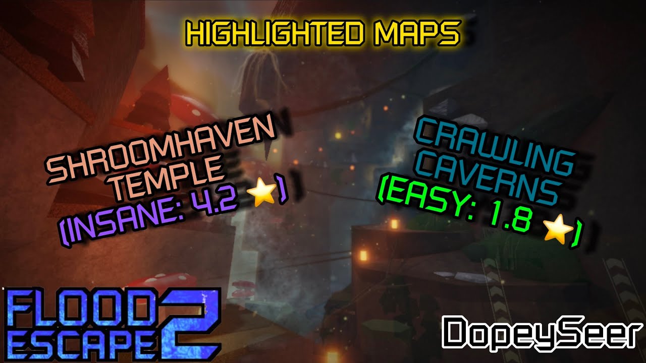 Shroomhaven Temple (Insane) & Crawling Caverns (Easy) - Highlighted Maps || Roblox: FE2 (Mobile)