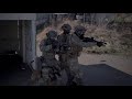 Cqb training with infantry and k9