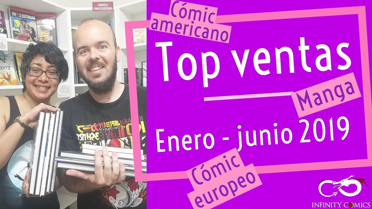 TOP VENTAS enero-junio 2019 - manga, cómic americano, cómic europeo