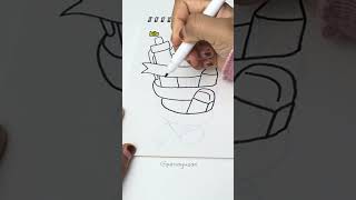 Idea doodle hari guru guna buku belajar melukis sekolah #belajarmelukis