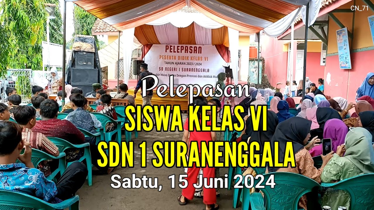 Pelepasan Siswa Kelas 6 SDN 1 Suranenggala