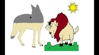Coloring Pages for Kids | Shapes Worksheets for Preschool | Bison and Coyote Painting