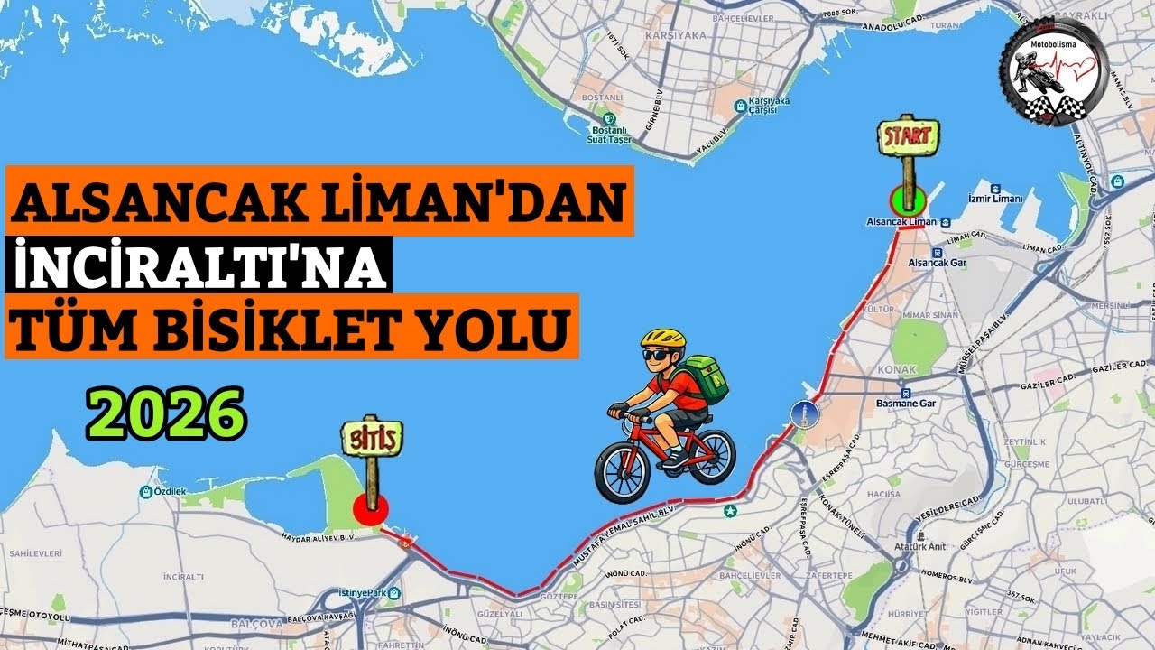 ALSANCAK LİMAN'DAN İNCİRALTI'NA  BİSİKLET YOLU #bisiklet #carraro #bicycle