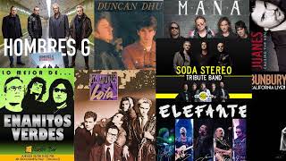 Soda Estéreo, Enanitos Verdes, Mana, Hombres G, Elefante, Juanes - Rock En Español 2022