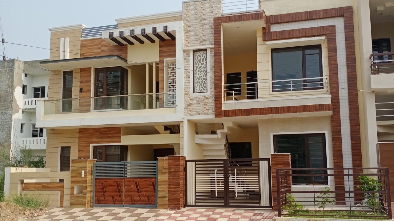 130 gaj double storey 25*46house for sale with house design in Mohali