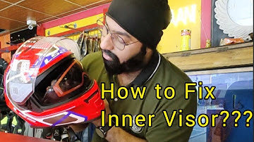 Inner Visor Troubleshoot.... How to Fix Inner Visor of Helmets | Biker Gyaani