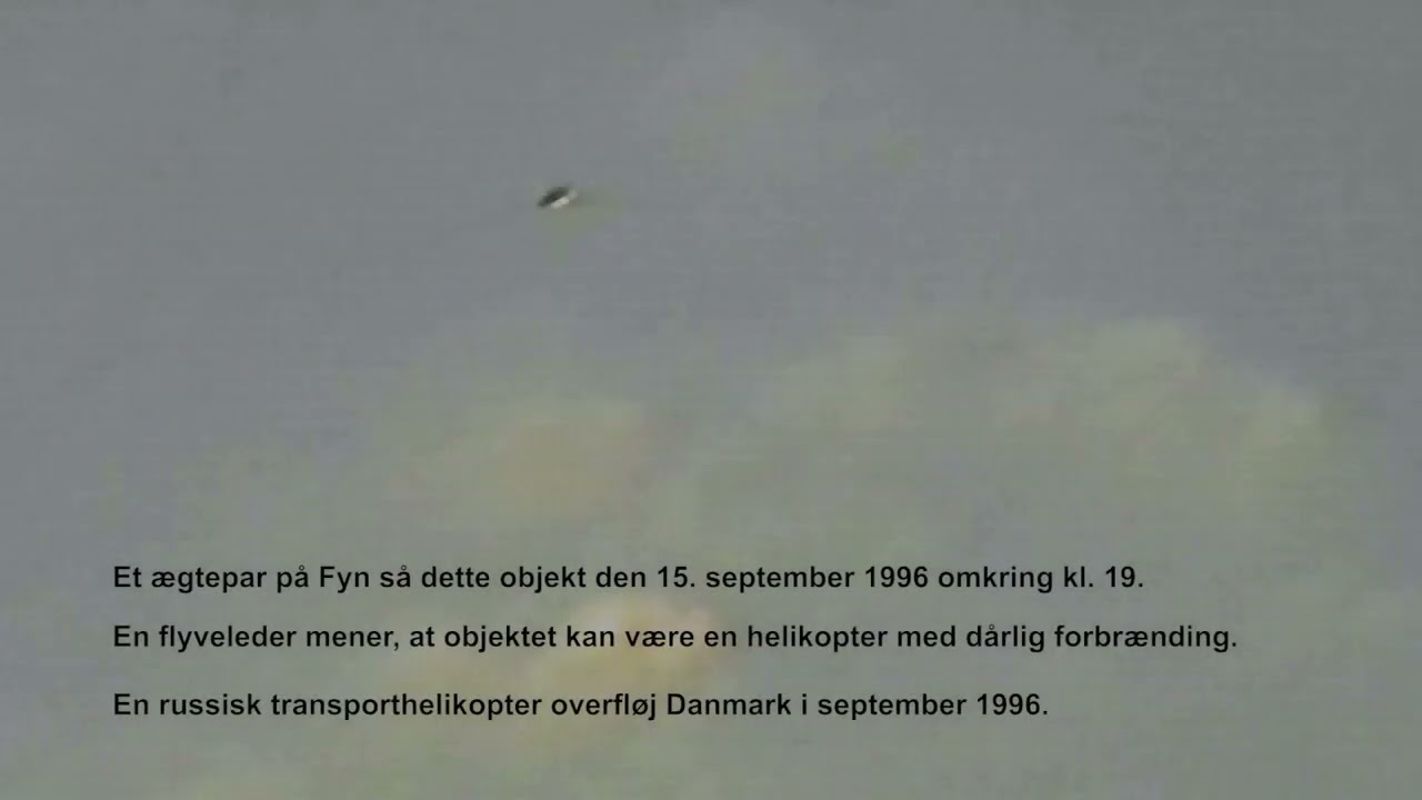 DANSKE UFO OPLEVELSER