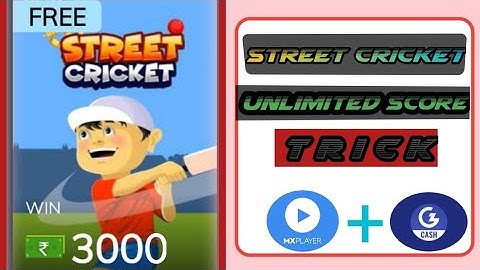 MX_Player New game Street Cricket! Unlimited Score of Street Cricket trick! street cricket game!