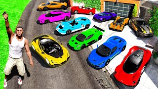 Collecting 2021 LUXURY SUPER CARS in GTA 5!