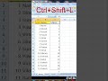 Excel Trick & Tips #short #ytshorts #youtubeshorts #youtubevideo #viral
