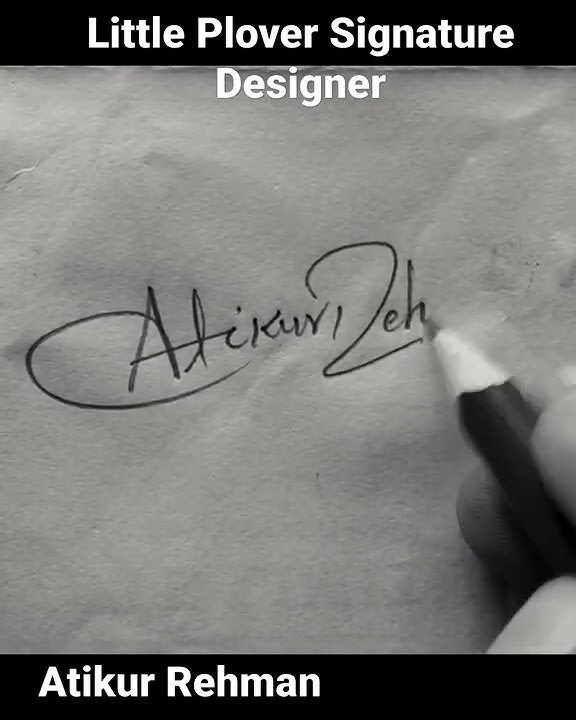 Atikur Rahman name signature #shorts #sign #signature #education #educational #youtubeshorts #atiku