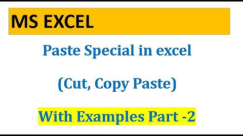 How to use paste special function in excel Part - 2 | Excel Functions