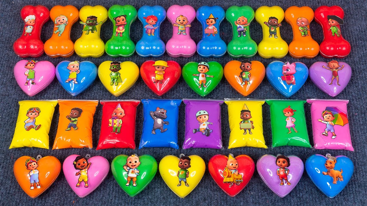 Cocomelon Slime Heart Galaxy 🌀 Fun with JJ, TomTom, YoYo, Cody & More ASMR ✨💖