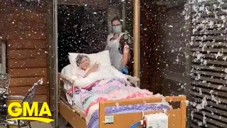 This hospice staff helped a patient see snow again, and we can’t stop smiling l GMA