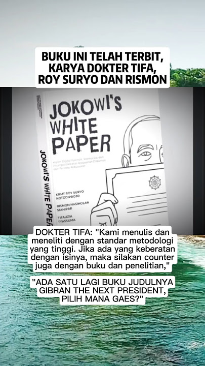 If you object to the content, please make a book too! #jokowidiploma #psi #pdiperjuangan #roysuryo