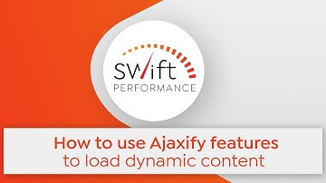 How to use Ajaxify features to load dynamic content