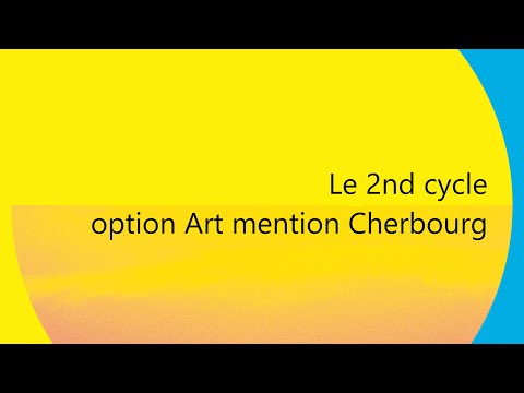 Conférence 2nd cycle Art mention Cherbourg JPO ésam Caen/Cherbourg 2021