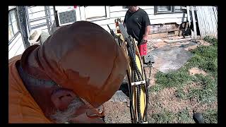 Stump removel and finding drain line  with the Diggit em15