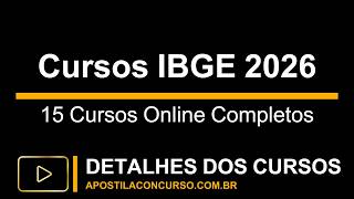 15 Cursos Online Concurso IBGE 2026