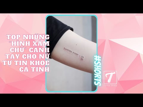 Video Tổng hợp hình xăm chữ nhỏ ở cánh tay đẹp cho nữ - youtube