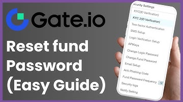 Hoe u het wachtwoord van uw fonds op Gate.io opnieuw kunt instellen