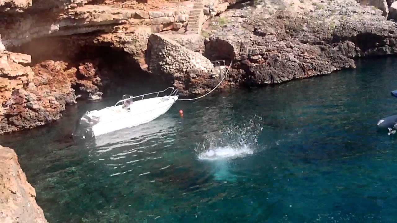 mallorca cliff diving 2012 (flying front side angle) YouTube