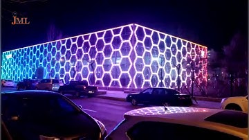 Jieminglang production  pavilion lighting project full color DMX512 point light source