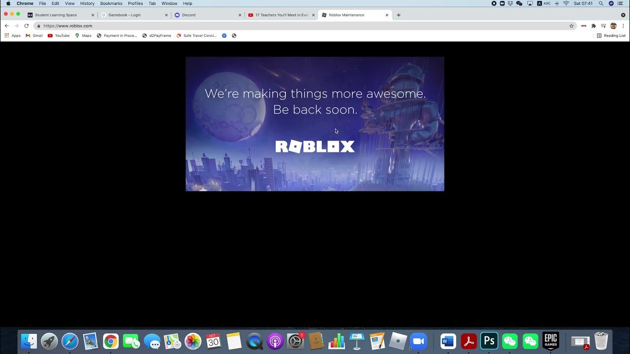 Why did roblox shut down?????? YouTube