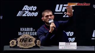 Khabib Leaves Ufc Press Conference After 15 Minutes Of Waiting For Mcgregor