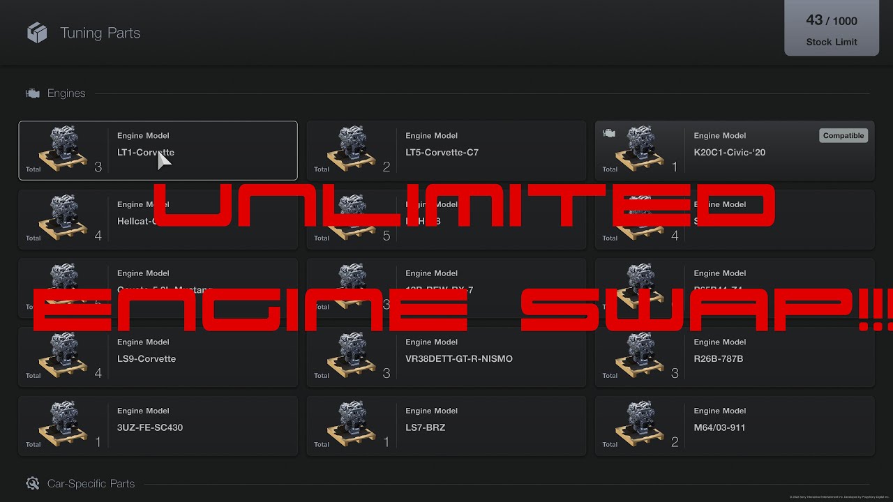 Gran Turismo 7 GT7 Unlimited Engine Ticket Glitch YouTube