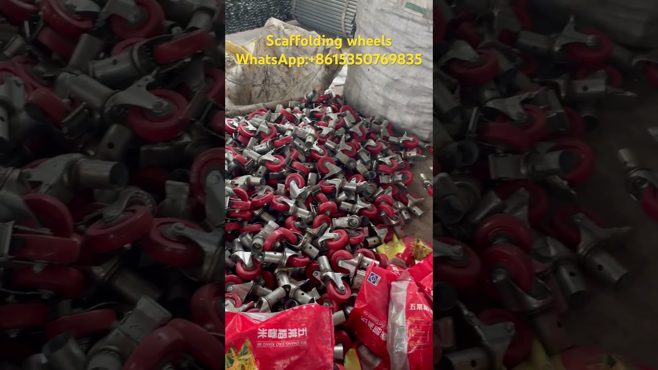 Sell folding scaffolding wheels, a large number of spot! Welcome to order.