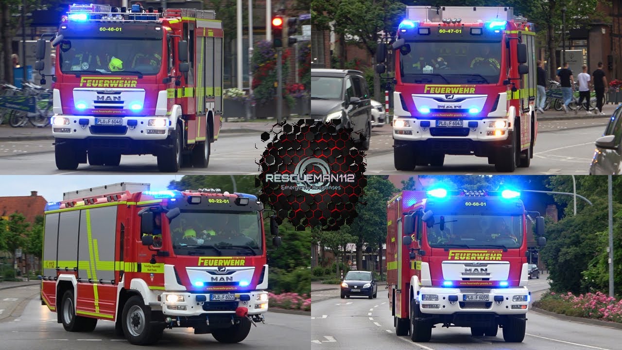 🚨 KdoW + ELW + LF 20 + DLK 23/12 + LF 10 + HLF 20 + TLF 3000 + GW-L 2 Feuerwehr Stadt Preetz