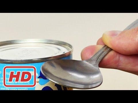 How to Open a Can in an Emergency - Life Hack[shortest way]
